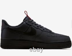 Nike Air Force1 07 US UK 13! Black/Red/Grey Anthracite! BQ4326-001! 2019! Rare