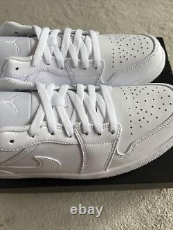 Nike Air Jordan 1 Low Triple White Brand New With Box Uk 8.5 RARE