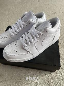 Nike Air Jordan 1 Low Triple White Brand New With Box Uk 8.5 RARE