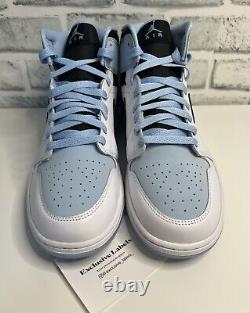 Nike Air Jordan 1 MID Se White Ice Blue Size Uk 12? New Rare Authentic