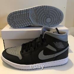 Nike Air Jordan 1 Mid Shadow Black Grey UK 8 EU 42.5 Brand New In Box Rare