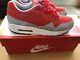 Nike Air Max 1 Essential Red/grey Rare. Uk Size 7 New In Box