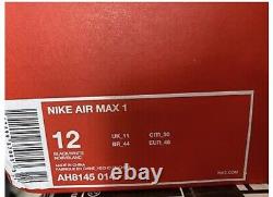 Nike Air Max One 1 AM1 Black white UK 11 BRAND NEW RARE BOXED
