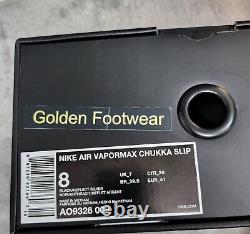 Nike Air Vapormax Chukka Slip Size 7 uk Mens Black Running gym Trainers Rare