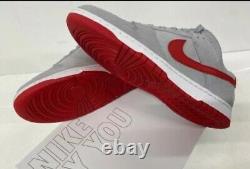 Nike Dunk Low 365 By You David UK 12 Cool Grey And Red New In Box Rare US 13