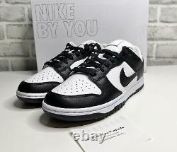 Nike Dunk Low Panda By You Black White Size Uk 10? Brand New Authentic Rare