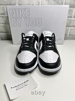 Nike Dunk Low Panda By You Black White Size Uk 10? Brand New Authentic Rare