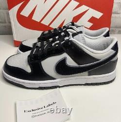 Nike Dunk Low Retro Panda Chenille Swoosh Wolf Grey Fog Black Size Uk 8 Rare