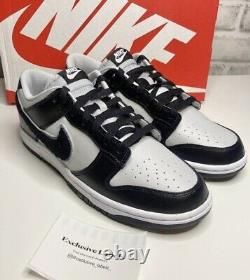 Nike Dunk Low Retro Panda Chenille Swoosh Wolf Grey Fog Black Size Uk 8 Rare