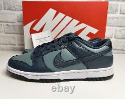 Nike Dunk Low Teal Armory Navy Mineral Slate Size Uk 9.5 Sneakers? New Rare