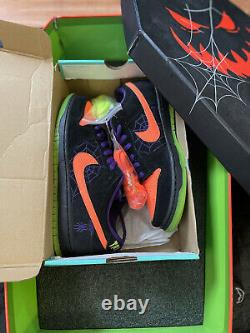 Nike SB Dunk Low Night of Mischief Halloween Special Box Size 9 F&F Rare