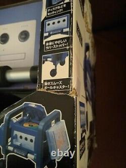 Nintendo GameCube Cube Rack Boxed Import Storage Accessory with Wheels Rare