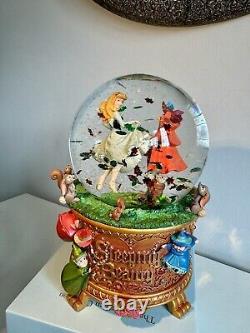 Original Sleeping Beauty Woodland Friends Musical Snowglobe New, Boxed, Rare