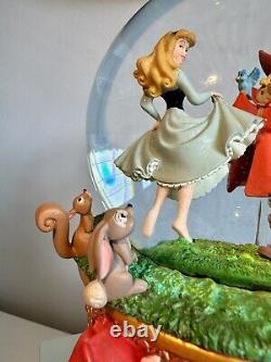 Original Sleeping Beauty Woodland Friends Musical Snowglobe New, Boxed, Rare