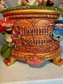 Original Sleeping Beauty Woodland Friends Musical Snowglobe New, Boxed, Rare