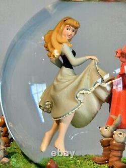 Original Sleeping Beauty Woodland Friends Musical Snowglobe New, Boxed, Rare