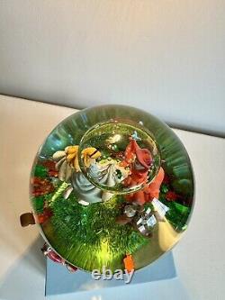 Original Sleeping Beauty Woodland Friends Musical Snowglobe New, Boxed, Rare