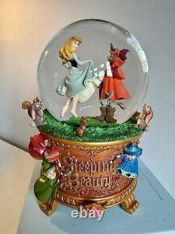 Original Sleeping Beauty Woodland Friends Musical Snowglobe New, Boxed, Rare