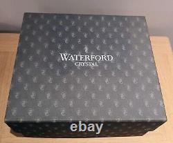 Pair WATERFORD Crystal DROGHEDA Champagne Flutes Clear 8.5 Rare? NEW? BOXED