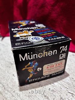 Panini World Cup Munchen 74 Box 200 Packs Full Ultra Rare French Edition