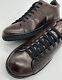 Paul Smith Dark Brown Leather Trainers Shoes Rare New Boxed Uk10 Eu44 Us11