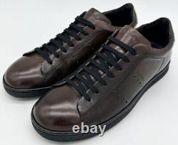 Paul Smith Dark Brown Leather Trainers Shoes Rare New Boxed Uk10 Eu44 Us11