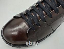 Paul Smith Dark Brown Leather Trainers Shoes Rare New Boxed Uk10 Eu44 Us11