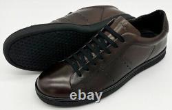 Paul Smith Dark Brown Leather Trainers Shoes Rare New Boxed Uk10 Eu44 Us11