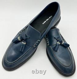 Paul Smith Navy Real Leather Slip On Shoes Brand New Boxed Rare Szuk8 Eu42 Us9