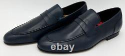 Paul Smith Slip On Real Leather Navy Shoes Brand New Boxed Rare Sz Uk8 Eu42 Us9