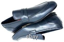 Paul Smith Slip On Real Leather Navy Shoes Brand New Boxed Rare Sz Uk8 Eu42 Us9