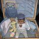 Petitcollin Doll In Rattan Box With Accessories Bnib Rare