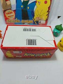 Pokemon Merlin Topps 1999 Sticker box (100 packets) + 1 Sealed album! Rare