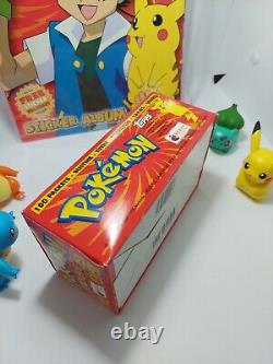 Pokemon Merlin Topps 1999 Sticker box (100 packets) + 1 Sealed album! Rare