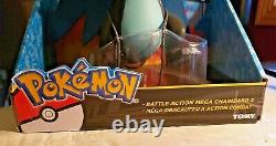 Pokemon Tomy Battle Action Mega Charizard X Figure New In Box 2016 Very Rare Toy