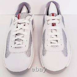 Prada America's Cup Sneakers, SUPER RARE, White, Sz 10 Incl dust cover/box