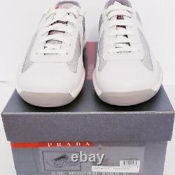 Prada America's Cup Sneakers, SUPER RARE, White, Sz 10 Incl dust cover/box