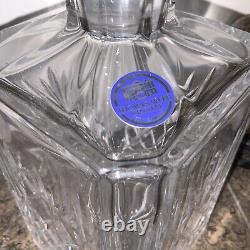 RARE 10 THOMAS WEBB CUT GLASS crystal WARWICK Square decanter NEW BOXED SIGNED