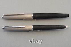 RARE 1970's MONTBLANC 225 + 285 set (FP + BP) EF 14K NIB NEW Boxed