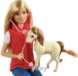 RARE Barbie Sweet Orchard Farm Playset With Barn & 7 Farm Animals Brand New Box