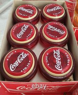 RARE MEGA DEAL (5 boxes) 60 Genuine NOS Coca Cola Russell Yoyo Spinners