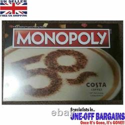 RARE MONOPOLY LIMITED EDITION Costa Coffee Board Game BRAND NEW IN SEALED BOX