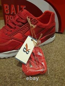 RARE NEW! Brooks Bait X Regent Jester Red/Fiery Red LIMITED EDITION Size UK 9