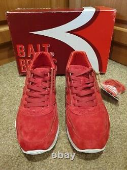 RARE NEW! Brooks Bait X Regent Jester Red/Fiery Red LIMITED EDITION Size UK 9