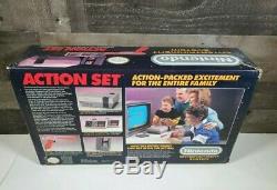 RARE NEW IN BOX Original Nintendo Entertainment System Action Set Gray VTG