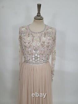 RARE Needle & Thread dress pink sparkle cocktail evening gown NEW BOXED #M