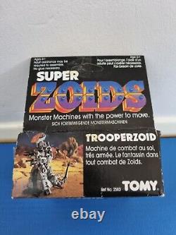 RARE New Opened Box Vintage 1984 Tomy Super Zoids Trooper zoid Blcok Robot Toy