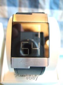 RARE New in Box Men's Kenneth Cole KC1296 A126-09 Stainless Steel LCD Watch