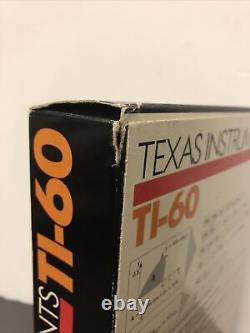 RARE Texas Instruments TI-60 Scientific Programmable 1986. BRAND NEW BOXED
