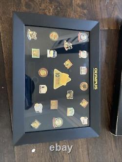 RARE VTG Olympus Camera Pin Set 10 Million Sold In Frame 23 Pins Withbox